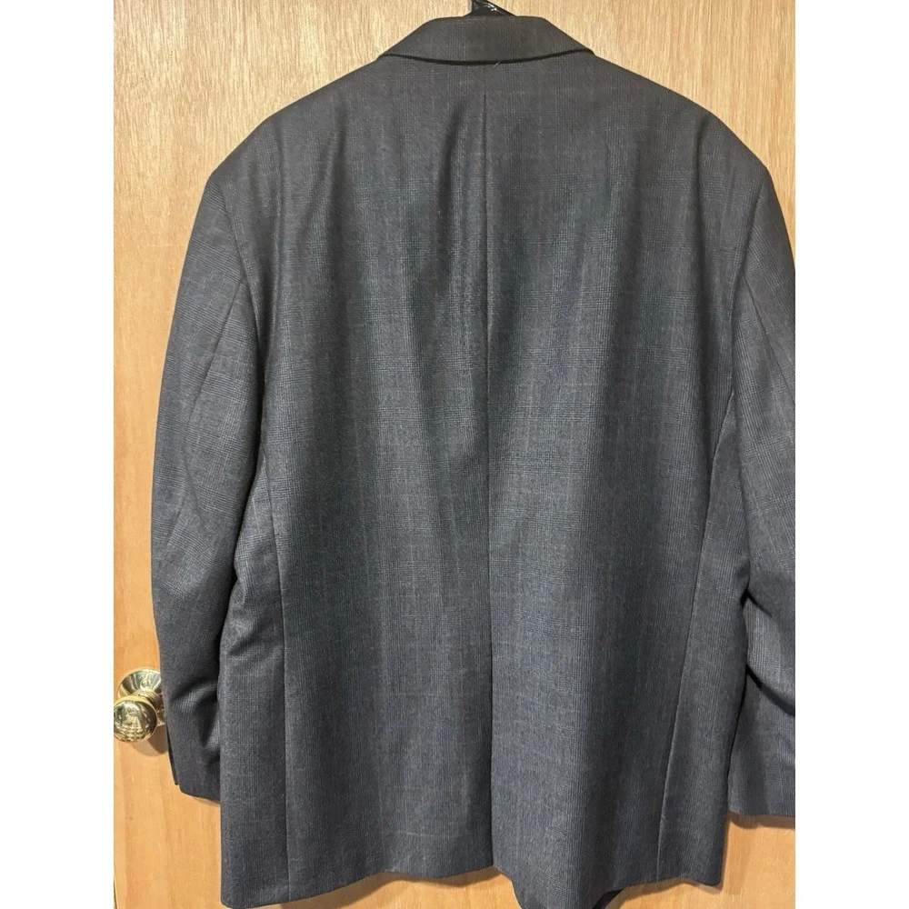 JOS. A. BANK Glen Plaid Wool Cashmere 2 Pc Suit Men's Size 46R, 40X32 With Room